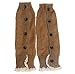 HP95(TM) Kids Girl Crochet Knitted Lace Cuffs Leg Warmer Socks Winter Boot Socks (Khaki)