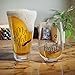 Funny Wedding Gifts - Mr. Right and Mrs. Always Right Novelty Wine Glass & Beer Glass Combo - Momstir Engagement Gift for Couples