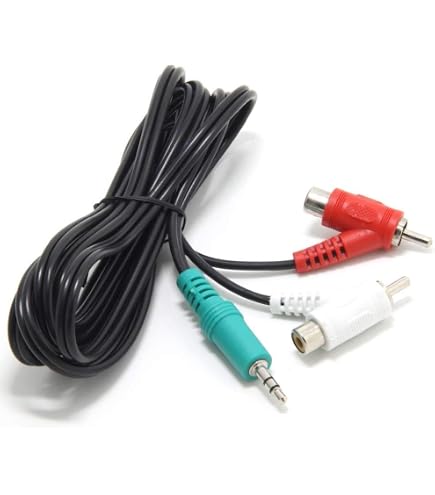 thumbnail image 2 of TNP RCA Piggyback Extension Cable (12 Feet) 2RCA Audio Extender Adapter... 2 of 10