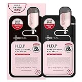 [MEDIHEAL] H.D.P Pore-Stamping Black Mask EX. Pack of 10
