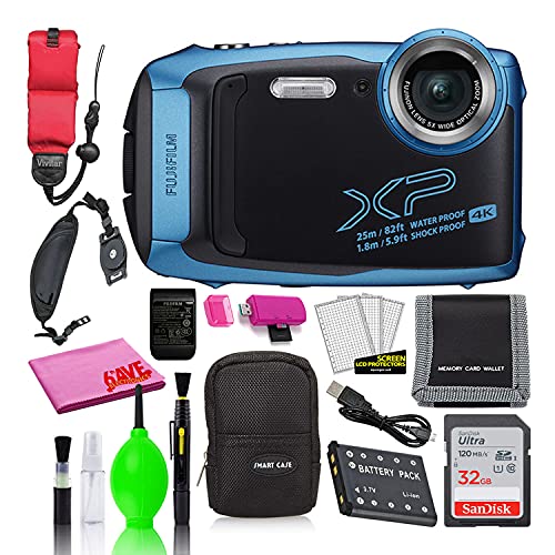 Fujifilm FinePix XP140 Waterproof Digital Camera (Sky Blue