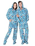 Footed Pajamas Winter Wonderland Adult Hoodie One Piece