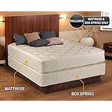 Dream Solutions USA Comfort Classic Gentle Firm Full XL (54"x80"x9") Mattress and Box Spring Set - Fully Assembled, Orthopedic, Good for Your Back, Long Lasting and 2 Sided