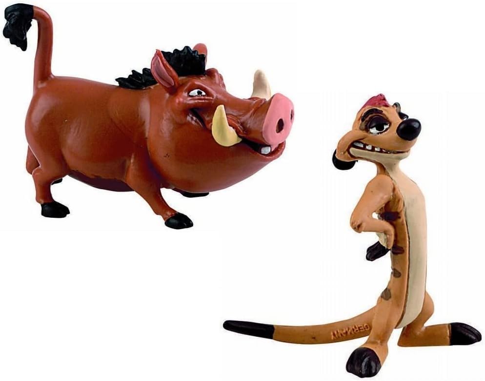 Bullyland Timon 12533 and Pumbaa 12534 Disney Lion King Playset