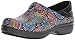 Crocs Women's Neria Pro II Clogs, Slip Resistant Work Shoes, Black/Multi, 9