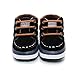 Delebao Infant Toddler Baby Lace Up Soft Sole High-top Suede Warm Sneakers Snow Boots (12-18 Months, Black)
