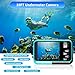 Waterproof Digital Camera Full HD 2.7K 48 MP Underwater Camera Video Recorder Selfie Dual Screens 16X Digital Zoom Flashlight Waterproof Camera for Snorkeling
