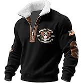 Men's United States 250 Years Printed Casual Top Patriotic American Flag Shirt