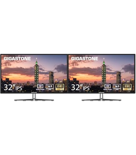 GIGASTONE 32インチ IPS モニター 1080P Amazon.com: Gigastone 32 inch IPS LED Back Light Monitor 75Hz FHD