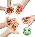 My Fruit Shack DIY Fruit Snacks Kit - 4 BPA Free LFGB/FDA Grade Silicone Molds (Makes 184 Gummies Total), 4 Custom Drip Trays, 2 Droppers and 1 Bas