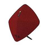 dodocool Speakers, Wireless Portable Rechargeable with Built-in Microphone Hi-Resolution Stereo Maximum 7-Hour Playtime Support TF Card and USB Disk Reader Black (Red)