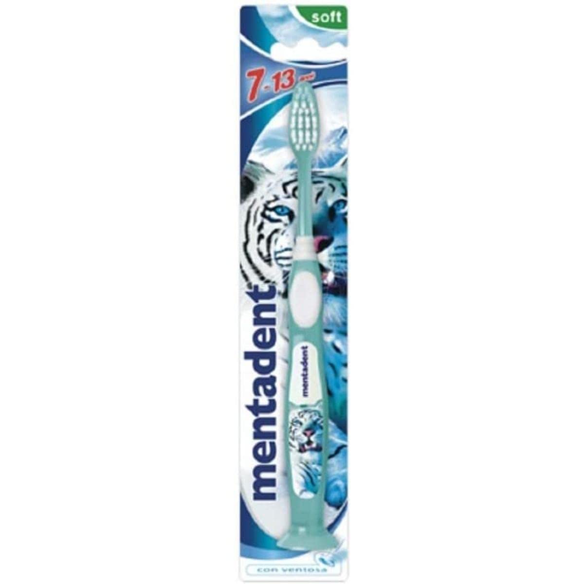 Mentadent - Toothbrush, with suction cup, Assorted colors