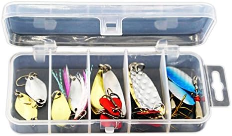 Spinnerbaits mixed fishing hard lures kits spinnrbait pike bass wigh hand holographic painted blades terminator spinnerbaits white spinnerbaits with trailer hook for lure fishing 10 pcs