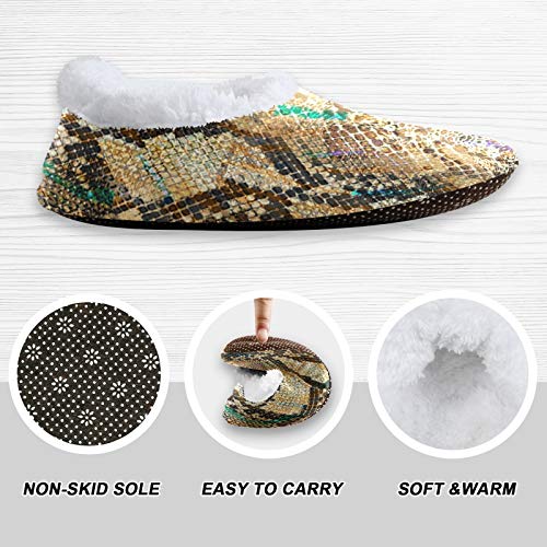 51FMF%2BzVgnL PUXUQU Zapatillas de casa para mujer, con estampado de serpiente, para casa, para dormitorio, para mujeres, hombres… PUXUQU Zapatillas de casa para mujer, con estampado de serpiente, para casa, para dormitorio, para mujeres, hombres… - Imagen 4
