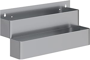 AmGood Stainless Steel 2-Tier Speed Rail Rack, NSF for Commercial Bars