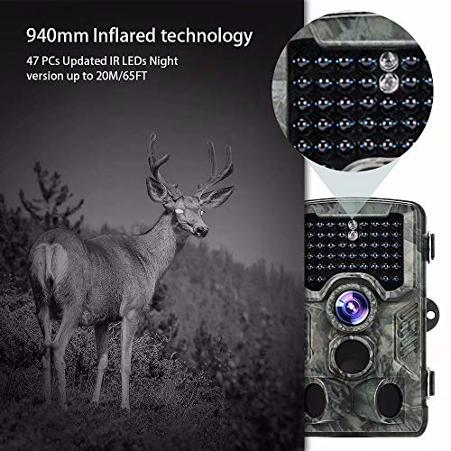 image for FUNSHION Trail Camera 16MP 1080P Game Camera with 2.4 inch LCD IP56 Wa