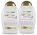 OGX Extra Strength Damage Remedy + Coconut Miracle Oil Shampoo And Conditioners ,13 Ounce ea.