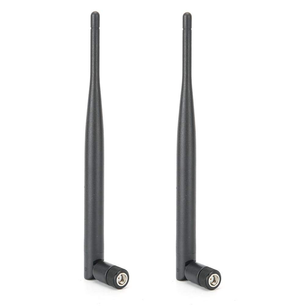 Dilwe1 2PCs Router Antenna, 6DB High Gain Long Range Wi-Fi Antenna, 2.4/5G Dual Frequency, Computer Networking