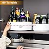Semlos Lazy Susan Turntable Cupboard Organizer, Multi-Functional Spice Rack for Kitchen Storage and Organization…