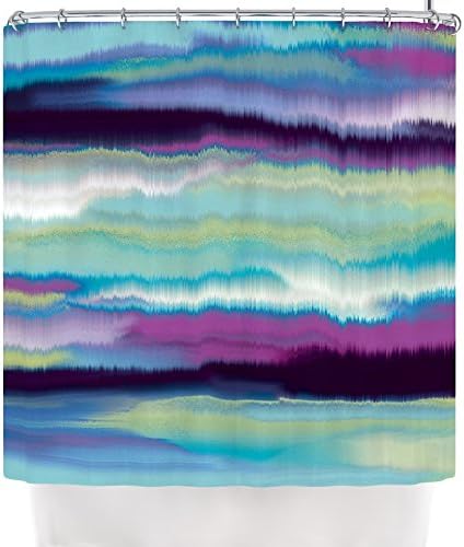 Kess InHouse Nina May "Artika Blue" Teal Purple Shower Curtain, 69 by 70-Inch