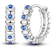 Hapour 925 Sterling Silver Hoop Earrings for Women Gold Plated Small Huggie Hoop Earrings Leaf Dragonfly Sun Earrings Cubic Zirconia Lightweight Cartilage Helix Earrings