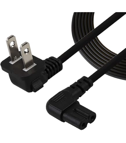 Amazon.com: TV Power Cord,6FT/1.8Meter Angled (L-Type Angle) IEC