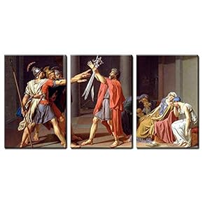 3 Panel World Famous Painting Reproduction Oath of...