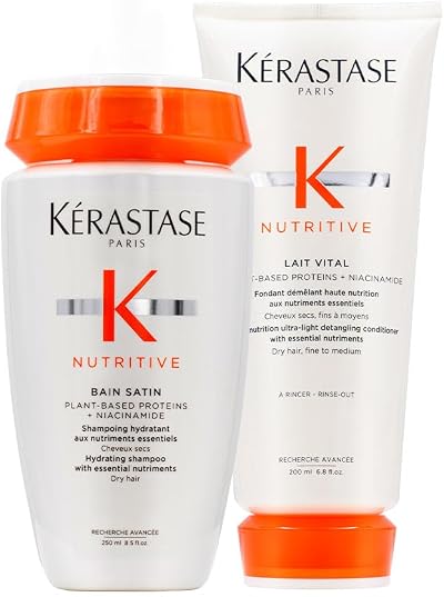 KERASTASE Nutritive Lait Vital Conditioner Bain Satin 1 Shampoo Set