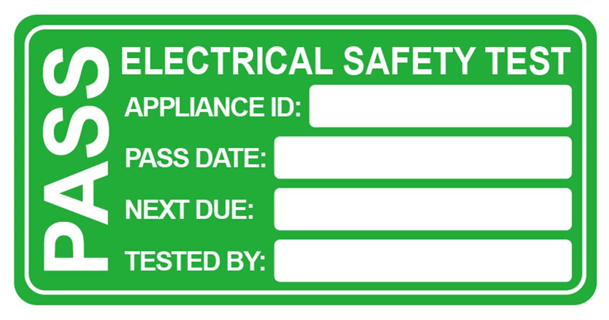 Pat Safety Test Sticker,100pcs 1x2 inch pat Test Labels Electrical Safety Pass Label with 10pcs Failed Labels,