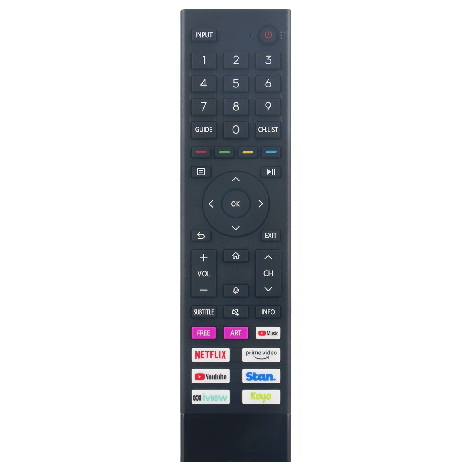 Replacement Remote Control Fit for Hisense UHD 4K TV A7H 43A7HAU 50A7HAU 55A7HAU 65A7HAU 75A7HAU 85A7HAU Voice Remote ERF3G80H