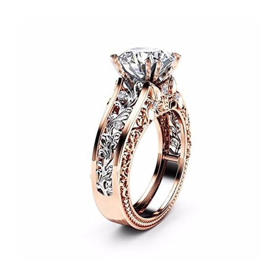 Lethez-Crystal-Wedding-Ring-for-Women-Vintage-Diamond-Rhinestone-Floral-Ring-Engagement-Band-Jewelry-Silver-9