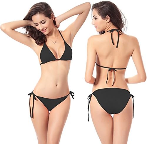 Ysnuo Women's Tie Side Bottom Triangle Bikini Swimsuits Bathing Suit