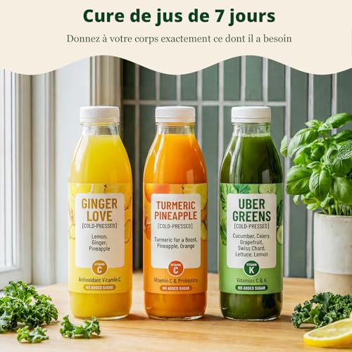 LINKChef Fruit and Vegetable Juicer, Slow Juicer 200 W with Large Opening 115 mm for Whole Fruits, Compact Juice Machine, BPA-Free, Easy to Install and Clean, with 2 Glasses