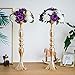 Sziqiqi Metallic Vase Centerpiece Stand 2Pcs for Wedding Table Centerpiece Flower Arrangement Tall Pillar Candle Holder, Gold 19.7in
