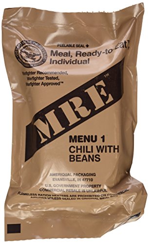 UPC 790566940628, MRE (Meals Ready-to-Eat) Genuine US Military Surplus with Menu Selections, 01 Chili w/ Beans