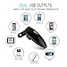 Portable Car Air Purifier,Evtech Car Ionic Air Freshener Removes Cigarette Smoke, Bacteria, Odor Smell with 2.1A Dual USB Ports Car Charger for iPhone, Samsung and Android Devices (Black )