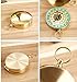 LOBZON Golden Glow-in-the-Dark Magnetic Pocket Compass for Camping and Hiking
