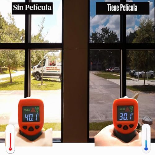 Zindoo Vinyl for Windows Mirror Effect Glass Unidirectional Privacy Protector Anti 99% UV Insulation Film Suitable for Home, Office Silver 40 x 200 cm | One Way Privacy Protector Anti 99% UV Insulation Film Suitable for Home, Office
