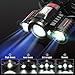 Headlamp,Cobiz Brightest High 6000 Lumen LED Work Headlight,18650 USB Rechargeable Waterproof Flashlight with Zoomable Work Light,Head Lights for Camping,Hiking, Outdoors