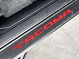 Empyre Off Road Red Door Sill Decal/Sticker Inserts (All 4 Doors) - Compatible with All 2016-2020 Toyota Tacoma Models