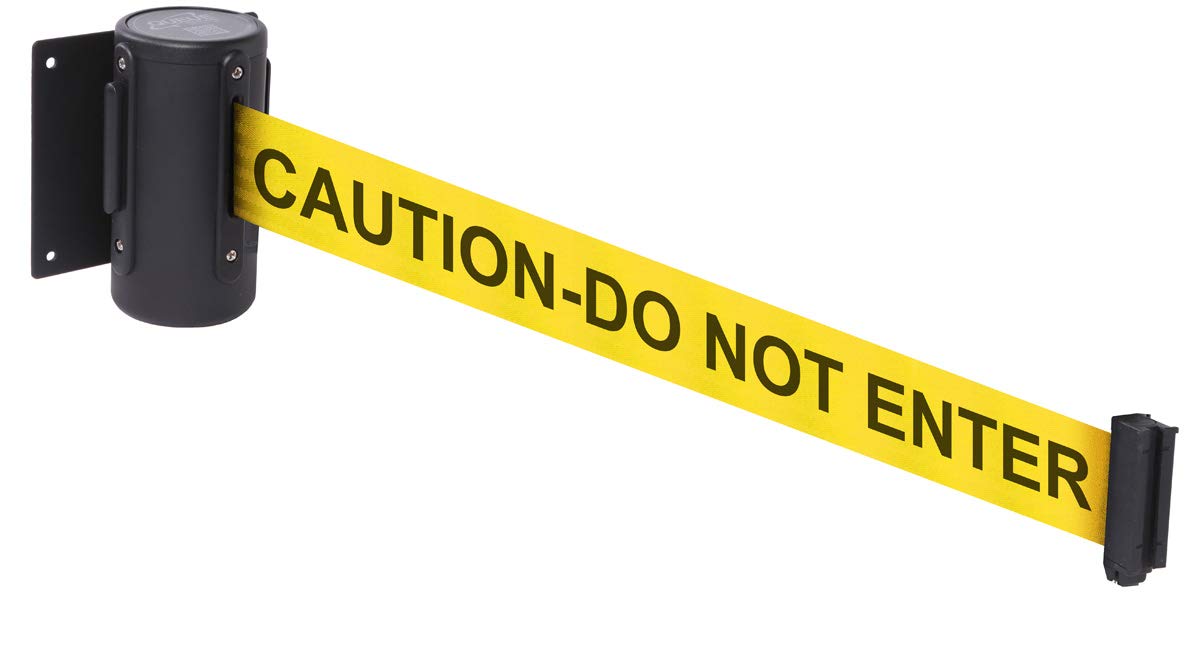 Wall mounted retractable barrier 3m CAUTION DO NOT ENTER