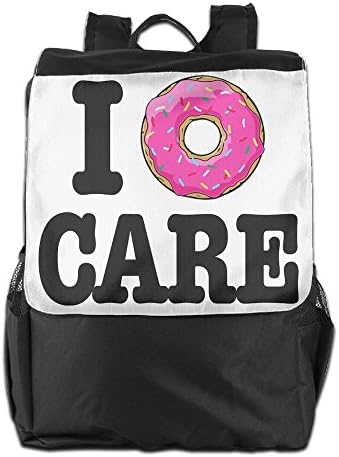 Rongyingst I Dount Care Messenger Bag Shoulder Backpack Travel Hiking Rucksack For Womens Mens Boys Girls School Bookbags One Size
