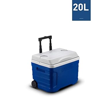 Portátil Rodillo Enfriador Nevera Rígida con Ruedas Caja De Cofre ...