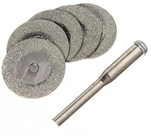 5pcs 20mm Diamond Cutting Discs Jewelry Tools With One 2mm Mandrel .