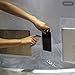 Domus Home Clear iPad Mount Liner-12 Touch-sensative Waterproof Shower Curtain with Phone Pockets-EVA Material 72x72 with 12 Hooks, 180CMX180CM
