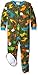 Peas & Carrots Boys' Big Micro Fleece Footed Blanket Sleeper, Dinosaurs, 4T