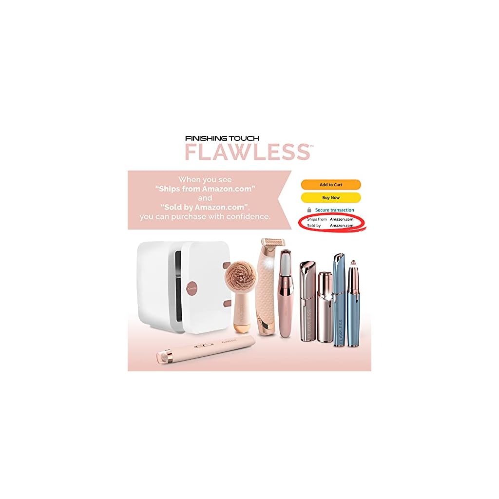 FINISHING TOUCH Flawless Women's Painless Hair Remover, Mermaid/Rose Gold The Mermaids World