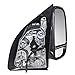 Brock Replacement Passengers Telescopic Tow Power Side View Mirror with Dual Arms Compatible with 1999-2007 F250 Super Duty Pickup Truck 3C3Z 17682 DAA