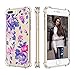 Cutebe Shockproof Hard PC+ TPU Bumper Case Scratch-Resistant Cover for Apple iPhone 7 Plus(2016)/iPhone 8 Plus(2017) Flower