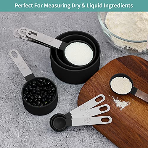 Measuring Cups and Spoons Set,Stackable Accurate Measure Cup and